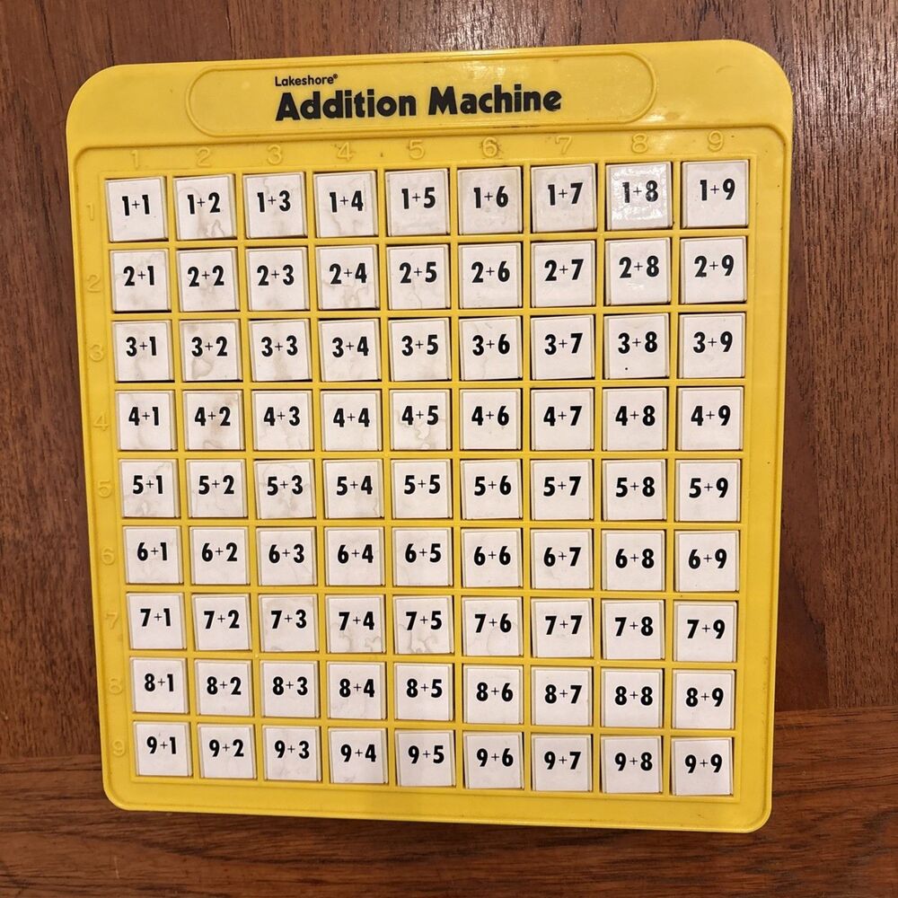 Lakeshore Addition Machine Teaching Math Homeschool Educational Learning - Picture 1 of 3